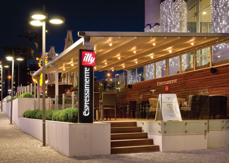 Retractable Motorised Roof Pergola Awning London Commercial Architecture Outdoor
