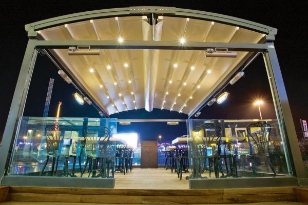 Retractable Fabric Roof Awning Systems
