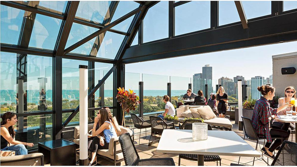 Retractable Glass Skylights Free Standing