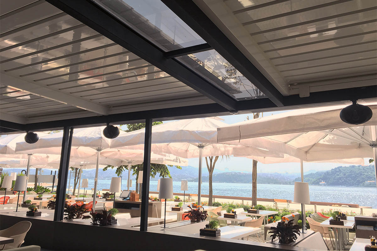 Retractable Louvre Roof System Pitched System