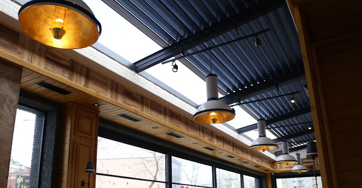 Retractable Louvre Roof System Pitched System