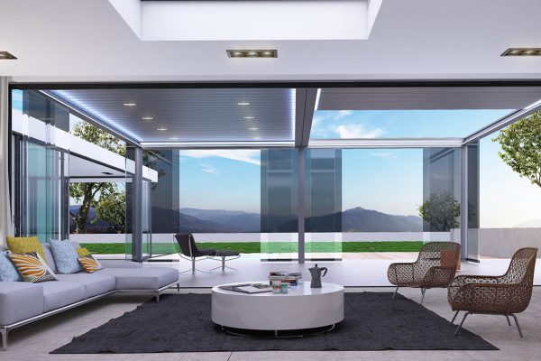 Retractable Tilting Louvred Roof System Awning Frame Retractable Tilting Louvred Roof System Awning Frame