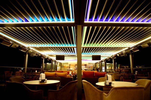 Retractable Tilting Louvred Roof System Awning Frame Retractable Tilting Louvred Roof System Awning Frame
