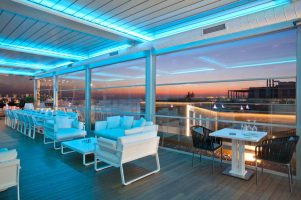 Retractable Tilting Louvred Roof System Awning Frame