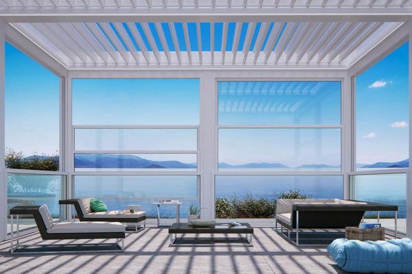 Tilting Louvred Roof System Awning Tilting Louvred Roof System Awning