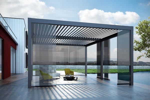 Tilting Louvred Roof System Awning Tilting Louvred Roof System Awning