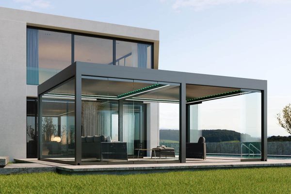 Tilting Louvred Roof System Awning Tilting Louvred Roof System Awning