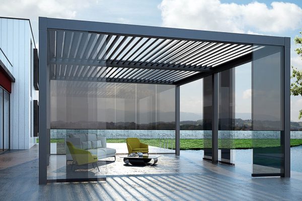 Tilting Louvred Roof System Awning Tilting Louvred Roof System Awning