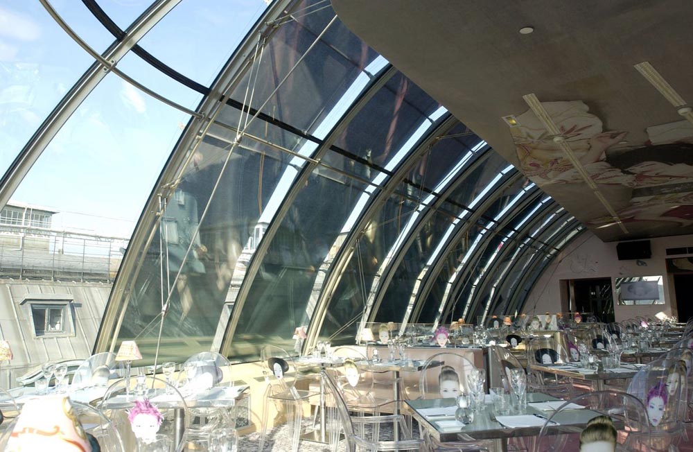 Retractable Motorised Roof Pergola Awning London Commercial Architecture Outdoor