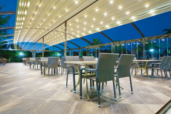 Retractable Motorised Roof Pergola Awning London Commercial Architecture Outdoor