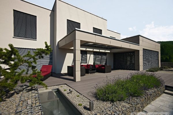 External Venetian Retractable Motorised Roof Pergola Awning London Commercial Architecture Outdoor