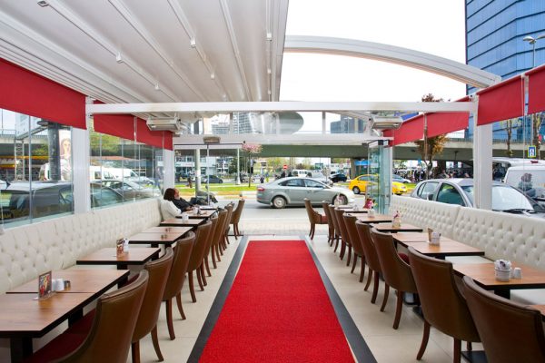 Fabric Retractable Motorised Roof Pergola Awning London Commercial Architecture Outdoor Fabric Retractable Motorised Roof Pergola Awning London Commercial Architecture Outdoor