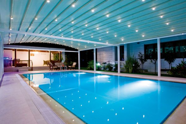 Fabric Retractable Motorised Roof Pergola Awning London Commercial Architecture Outdoor