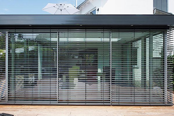 External Venetian Retractable Motorised Roof Pergola Awning London Commercial Architecture Outdoor External Venetian Retractable Motorised Roof Pergola Awning London Commercial Architecture Outdoor