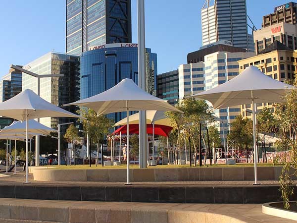 Parasols External Venetian Retractable Motorised Roof Pergola Awning London Commercial Architecture Outdoor