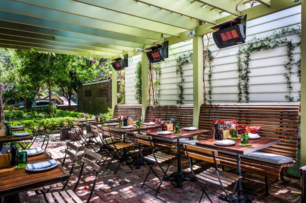 Outdoor Heating Parasols External Venetian Retractable Motorised Roof Pergola Awning London Commercial Architecture Outdoor