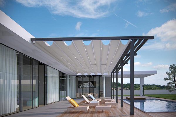 Retractable Motorised Roof Pergola Awning London Commercial Architecture Outdoor Retractable Motorised Roof Pergola Awning London Commercial Architecture Outdoor