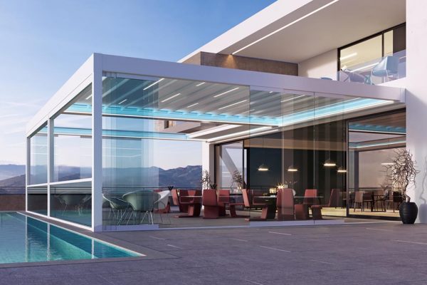 Retractable Motorised Roof Pergola Awning London Commercial Architecture Outdoor Retractable Motorised Roof Pergola Awning London Commercial Architecture Outdoor