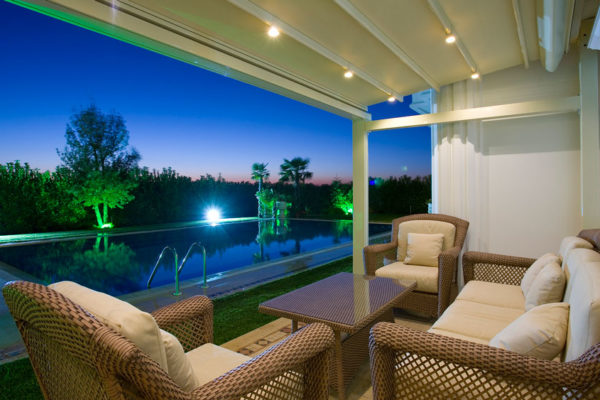 Retractable Fabric Roof Awning Systems