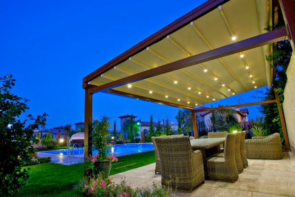 Retractable Fabric Roof Awning Systems
