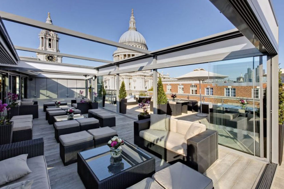 SkyBar St Pauls retractable roof venue