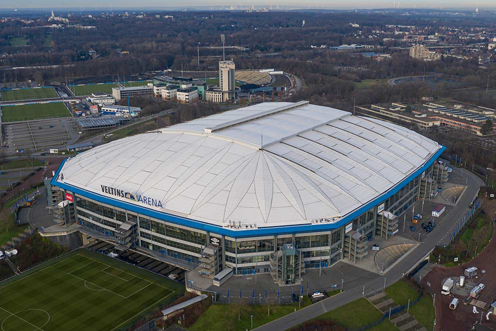 Veltins Arena retractable roof stadium Germany