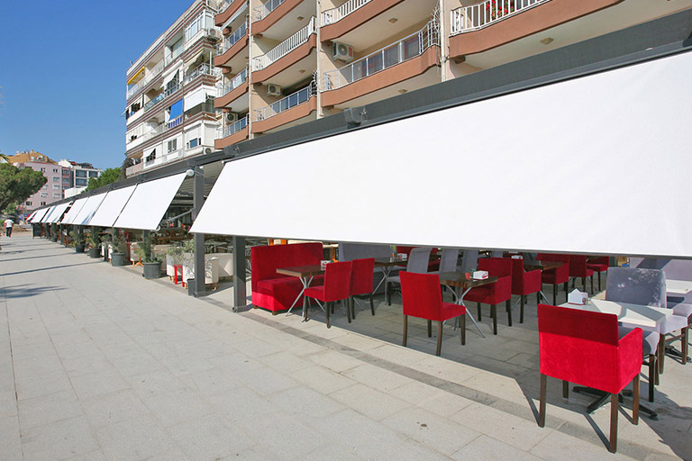 pergola with retractable awning roof