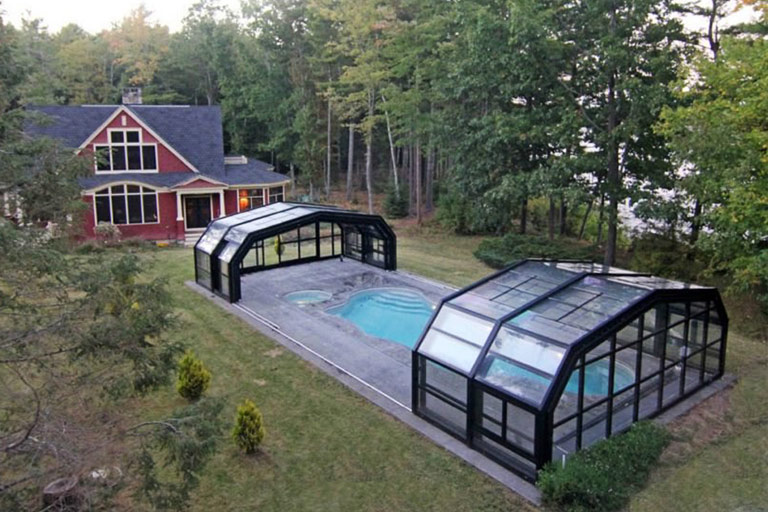 retractable roof for outdoor pool