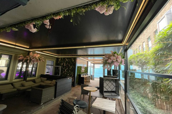 retractable louvre roof Moloko Bar Ipswich