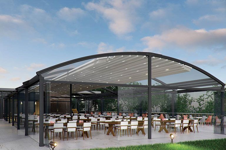 retractable fabric roof