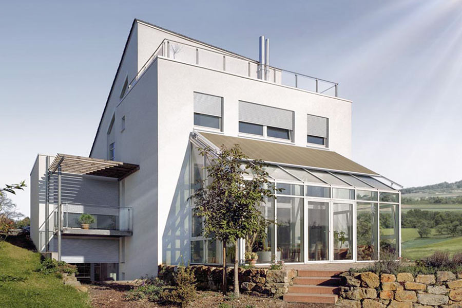 retractable conservatory awning