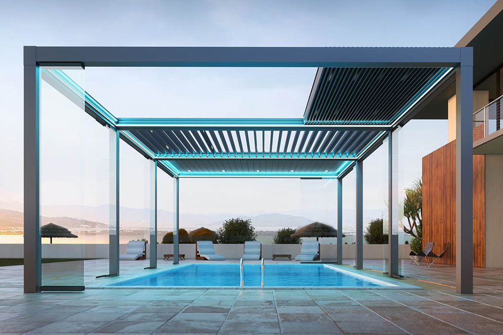 retractable roof pool cover